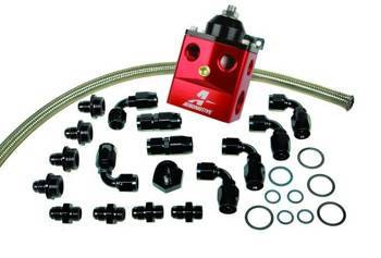 Aeromotive A4 Dual Carburetor Regulator (P/N 13203) Kit (Incl. Reg/Hose/Hose Ends/Fittings)
