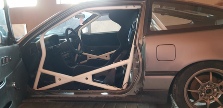 Bolt-in Roll Cage Honda CRX ED9 EE8 Black