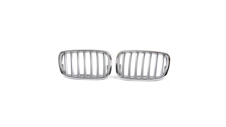 Grill BMW X6 E71 E72 X5 E70 pojedyncze żeberka Matt Silver