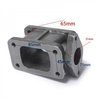 Flange reduction under turbo T3-T3 wastegate 38mm