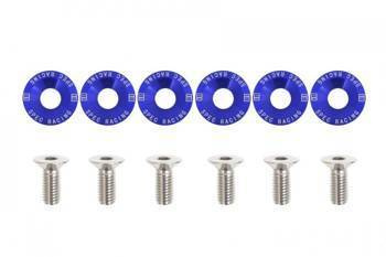 Decorative screws washers M8x1.25 15mm D1 Blue