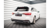 Splitter Audi A4 S-Line B9 Facelift Rear Central with Diffuser v.1 Gloss Black