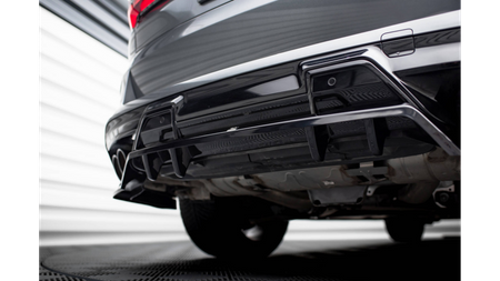 Splitter BMW X5 F95 Facelift M-Pack Tył Środkowy z Dyfuzorem