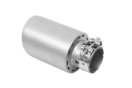 Exhaust Tip 89mm enter 51mm Brushed Chrome