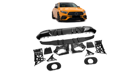 Diffuser Mercedes-Benz A W177 Rear Gloss Black