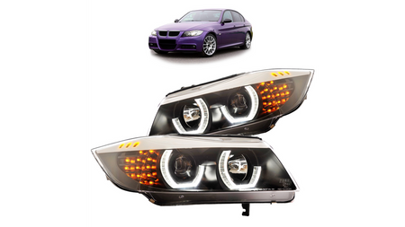 Lampy BMW 3 E90 E91 Przód Black