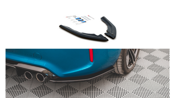Splitter BMW 2 F87 M-Pack Tył Boczne v.3 Gloss Black