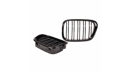 Grill BMW 5 E39 podwójne żeberka Gloss Black