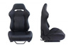 Racing seat R-LOOK II PVC Black