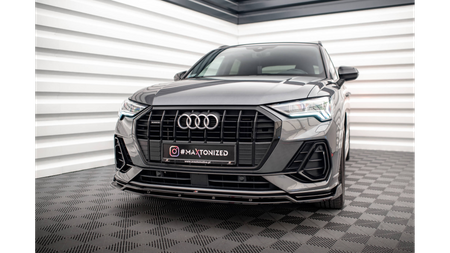 Splitter Audi Q3 F3 S-Line przód v.2 Gloss Black