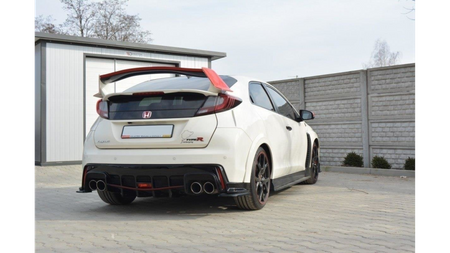 Diffuser Honda Civic IX Type-R Rear Gloss Black