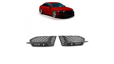 Ramka halogenów Audi A6 C8 Gloss Black