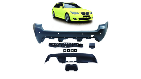 Bumper BMW 5 E61 Rear with Diffuser