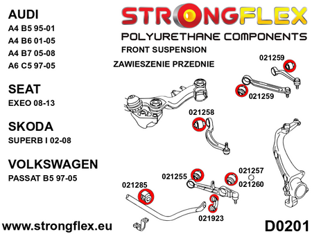 Tuleja łącznika stabilizatora przedniego SPORT