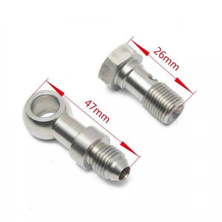 Banjo Bolt Kit M10x1 mm to 4AN with 1.5mm Restrictor