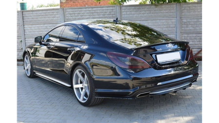 Splitter Mercedes-Benz CLS C218 AMG LINE Tył Boczne Gloss Black