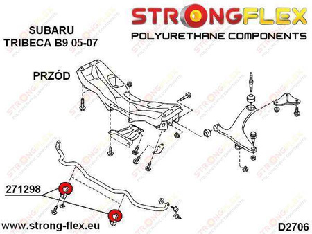 Front anti roll bar bush 25mm