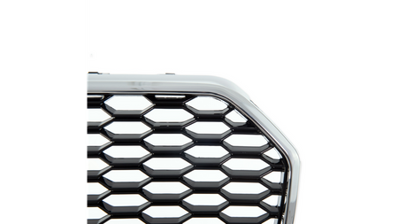 Grill Audi A6 C7 Facelift Silver & Gloss Black