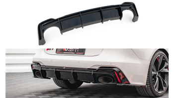 Diffuser Audi RS6 RS7 C8 Rear Valance Gloss Black