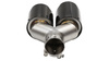 Exhaust Tip 101mmx2 enter 63mm Right Carbon Gloss