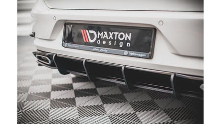 Diffuser Volkswagen Golf R-Line Mk 7 Facelift Rear Street Pro Black-Red