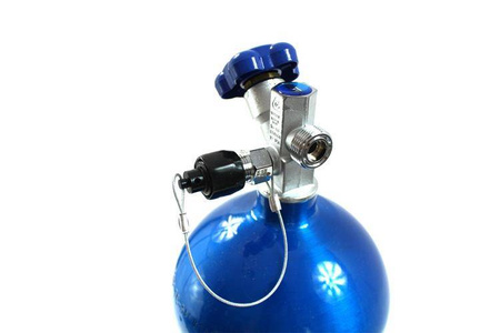 Electric Blue Nitrous Bottle with Blow-off 7L