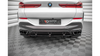 Splitter BMW X6 G06 M-Pack Rear Central with Diffuser v.1 Gloss Black