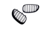 Grill BMW 5 E60 E61 podwójne żeberka Matt Black