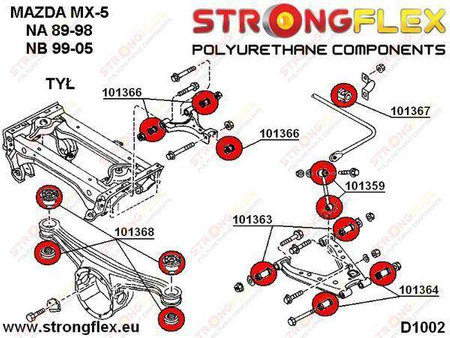 Full suspension polyurethane bush kit SPORT