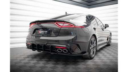 Splitter Kia Stinger I GT GT-Line Tył Boczne Street Pro Black + Gloss Flaps