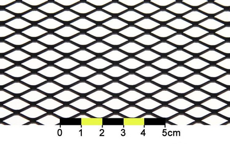 ALU mesh grill Diamond Black 120x20cm 12x7mm