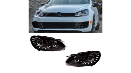 Lights Volkswagen Golf VI Front Chrome