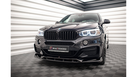 Splitter BMW X6 F16 M-Pack Front v.3 Gloss Black