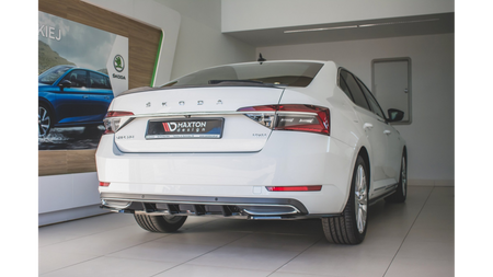 Diffuser Skoda Superb III Facelift Rear Gloss Black