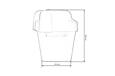 12V Battery Box Soft 260x180x200