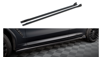 Diffuser BMW X3 G01 Facelift M-Pack Side Skirts Gloss Black