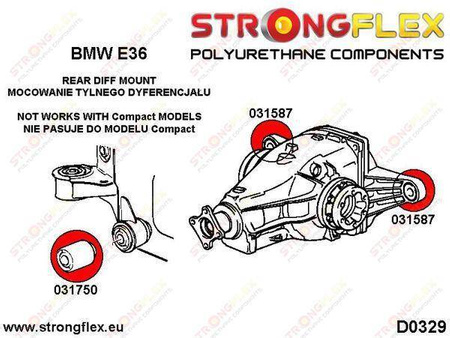 Rear differential front mount bush E36