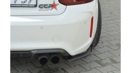 Splitter BMW 2 F87 M-Pack Tył Boczne Gloss Black