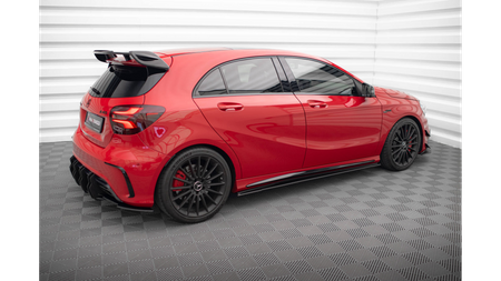 Diffuser Mercedes-Benz A W176 Facelift Side Skirts Street Pro Black-Red