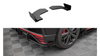 Splitter Hyundai I20 N III Rear Side Street Pro Black-Red + Gloss Flaps