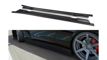Diffuser Nissan GTR R35 Side Skirts Gloss Black