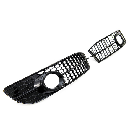 Fog Light Covers Audi A6 C6 Gloss Black