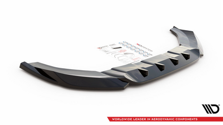 Splitter Audi Q3 8U Facelift przód v.1 Gloss Black