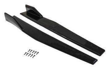 Universal Black Side Skirt Rocker Splitters Winglet Wings Canard Diffuser 75cm