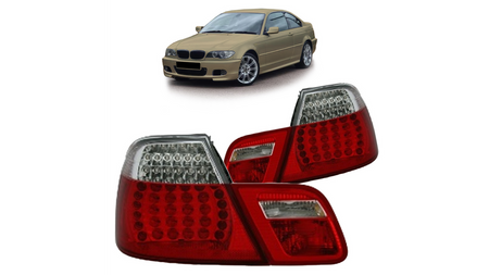 Lights BMW 3 E46 Facelift Rear LED Red-Clear