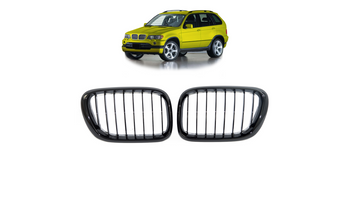 Grill BMW X5 E53 pojedyncze żeberka Gloss Black