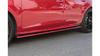 Dokładka Seat Leon III Cupra FR Facelift Progi v.3 Gloss Black + Red