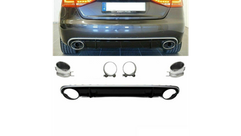 Dyfuzor Audi A4 B8 Tył z końcówkami