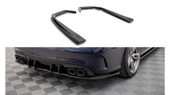 Splitter Mercedes-Benz C W205 C43 Facelift Rear Side Gloss Black