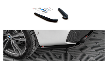 Splitter BMW X1 F48 M-Pack Tył Boczne Gloss Black